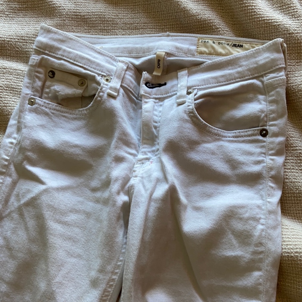 Rag & Bone Distressed Capri Jeans